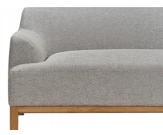 Beliani Trijų vietų sofa SOSJO, šviesiai pilka
