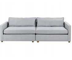 Beliani Trivietė sofa VINSTRA, pilka