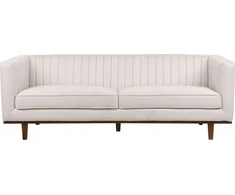 Beliani 3 vietų sofa SKAULE, smėlio spalvos