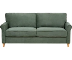Beliani Trivietė sofa RONNEBY, kordas, tamsiai žalia