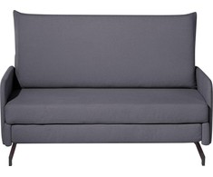 Beliani Dvivietė išskleidžiama sofa BELFAST pilka