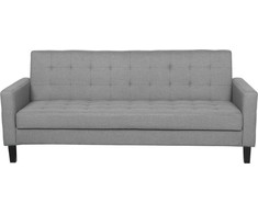 Beliani Trivietė išskleidžiama sofa VEHKOO šviesiai pilkos spalvos