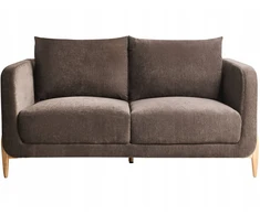 Beliani Dvivietė sofa GIMO, šenilinė, tamsiai ruda