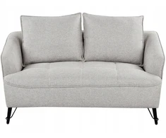 Beliani 2 vietų sofa HOBRO šviesiai pilka
