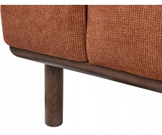 Beliani Dvivietė sofa LAURILA auksinės rudos spalvos