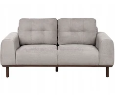 Beliani 2 vietų sofa LAURILA šviesiai pilka