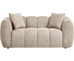 Beliani 2 vietų sofa NESS smėlio-pilka