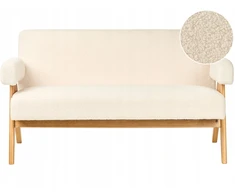 Beliani 2 vietų sofa TAMRE Boucle kreminė / šviesiai ruda