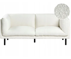 Beliani Dvivietė sofa VORGOD, balta boucle