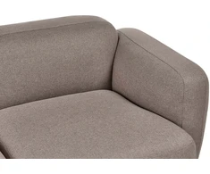 Beliani Trivietė sofa AFOSS smėlio ir pilkos spalvos