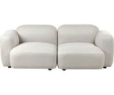 Beliani 3 vietų sofa AFOSS šviesiai smėlio spalvos