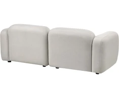 Beliani 3 vietų sofa AFOSS šviesiai smėlio spalvos