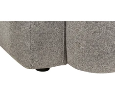Beliani Trivietė sofa AFOSS tamsiai pilka
