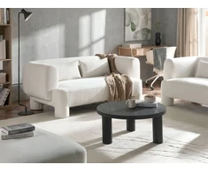 Beliani 3 vietų sofa HOGBO balta