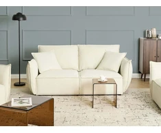 Beliani 3-vietė sofa KUNES šviesiai smėlio spalvos