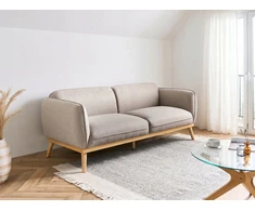 Beliani Trivietė sofa LJUNG, šviesiai ruda