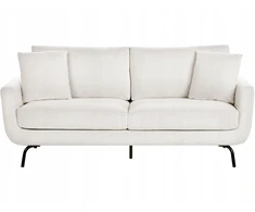 Beliani Trivietė sofa VESALA kreminės spalvos