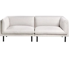Beliani 3 vietų sofa VORGOD šviesiai smėlio spalvos