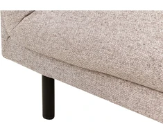 Beliani Trivietė sofa VORGOD šviesiai ruda