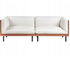 Beliani 3 vietų sofa VORGOD, kreminė