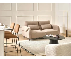 Beliani Trivietė sofa WETLAN šviesiai ruda