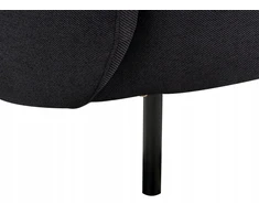 Beliani Dviejų vietų sofa LOEN, juoda