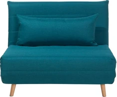 Beliani Vienvietė išskleidžiama sofa SETTEN, melsva