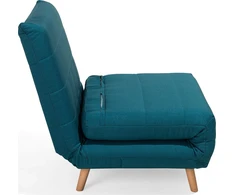 Beliani Vienvietė išskleidžiama sofa SETTEN, melsva