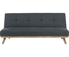 Beliani Išskleidžiama 3 vietų sofa FROYA tamsiai pilka