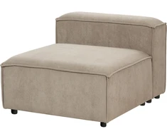 Beliani Trivietė modulinė sofa ARDAL šviesiai ruda velvetinė