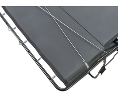 Beliani Trivietė išskleidžiama sofa VUOKATTI Boucle, kreminė balta