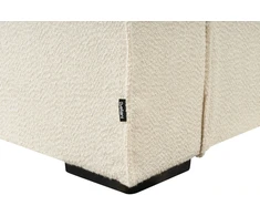 Beliani Trivietė išskleidžiama sofa VUOKATTI Boucle, kreminė balta