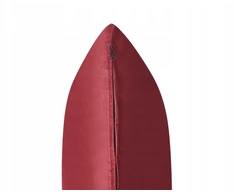 Beliani Trivietė išskleidžiama sofa EGGE, veliūras, burgundiška