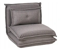 Beliani Vienvietė išskleidžiama sofa DELLEN tamsiai pilka