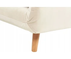 Beliani Vienvietė išskleidžiama sofa SETTEN, veliūras, šviesiai smėlio spalvos