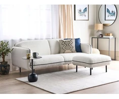 Beliani 3 vietų sofa TONSBERG Boucle, balta