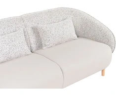 Beliani Sofa UMEA šviesiai smėlio spalvos