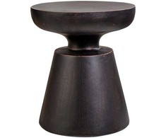 Beliani Šoninis staliukas MINCIO 45 cm 45 cm juodas
