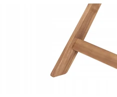 Beliani Sodo staliukas PARAGGI 60 cm 60 cm Sertifikuota akacijos mediena Rudas