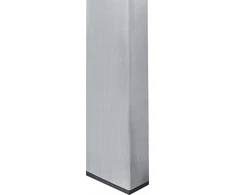 Beliani Sodo stalas COSOLETO 180 cm 90 cm Marmuro efektas Stiklas Baltas
