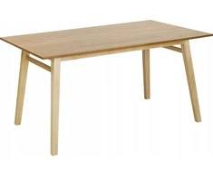 Beliani Valgomojo stalas VARLEY natūralaus uosio spalvos 150 cm x 90 cm