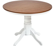 Beliani Valgomojo stalas AKRON, 100 cm, rudas uosio atspalvis, medinis