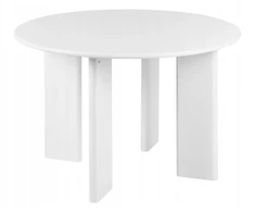 Beliani Valgomojo stalas COSMO baltas 120 cm