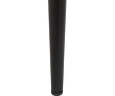 Beliani Išskleidžiamas valgomojo stalas MALDON juodas 160/200 cm 90 cm