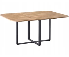 Beliani Išskleidžiamas valgomojo stalas COOPER, rudas, 120/160 cm