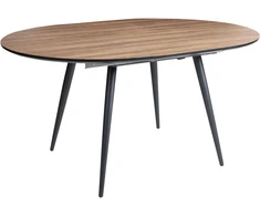 Beliani Išskleidžiamas valgomojo stalas SENIAC rudas 110/150 cm 112 cm