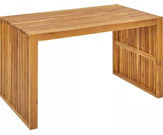 Beliani Sodo Stalas BELLANO 70 cm 120 cm Acacia Wood Ruda