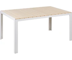 Beliani Stół sodo 150 x 90 cm šviesus medis COMO