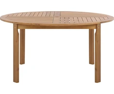 Beliani Sodo stalas TOLVE 150 cm 150 cm Acacia Wood Ruda