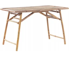 Beliani Sodo Stalas MOLISE 120 cm 69 cm Bambuko mediena Šviesiai ruda
